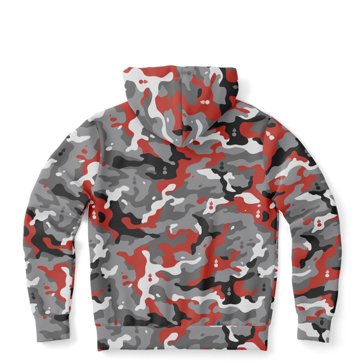 Red White Black and Grey USAF AMMO Pisspots Fashion Zip-Up Hoodie - All Over Print