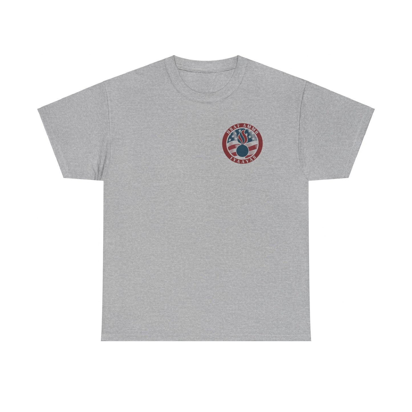 USAF AMMO IYAAYAS Pisspot American Flag Circle Logo Men's Gift Light Color T-Shirt