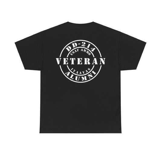 DD-214 Alumni USAF AMMO Veteran IYAAYAS Unisex Gift T-Shirt