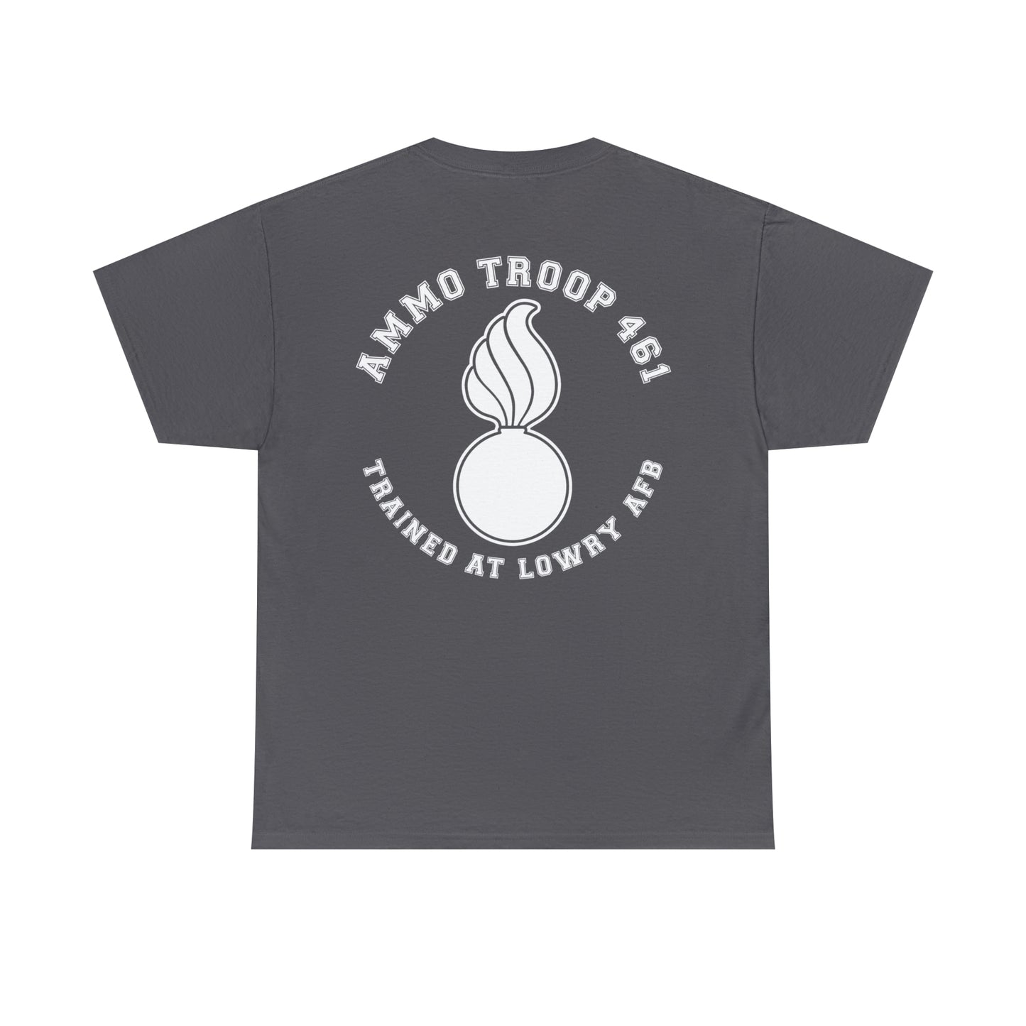 AMMO Troop 461 Trained At Lowry AFB Pisspot Heritage Unisex Heavy Cotton Tee