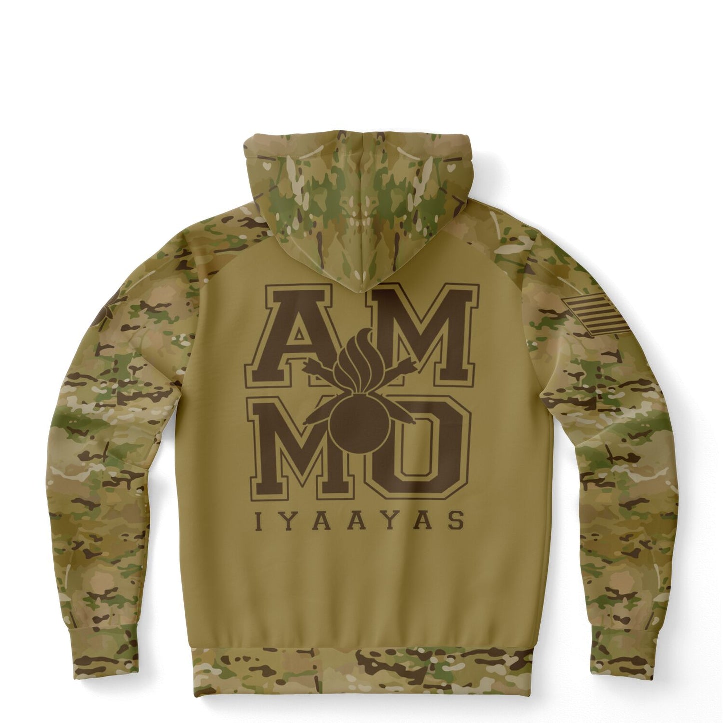 USAF AMMO IYAAYAS OCP Pattern Square Logo With Pisspot Style Fashion Hoodie - All Over Print