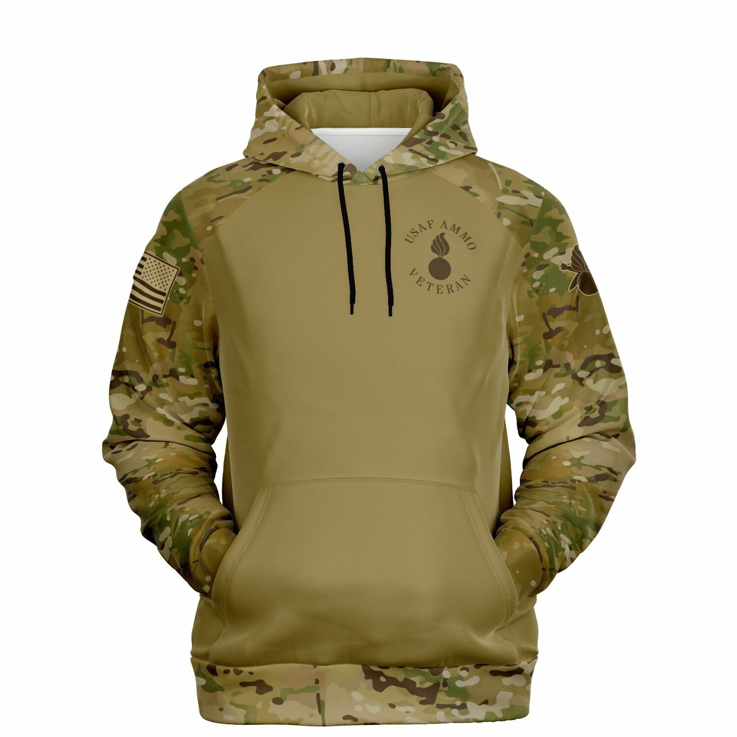 USAF AMMO Veteran OCP Pattern Style Fashion Hoodie - All Over Print