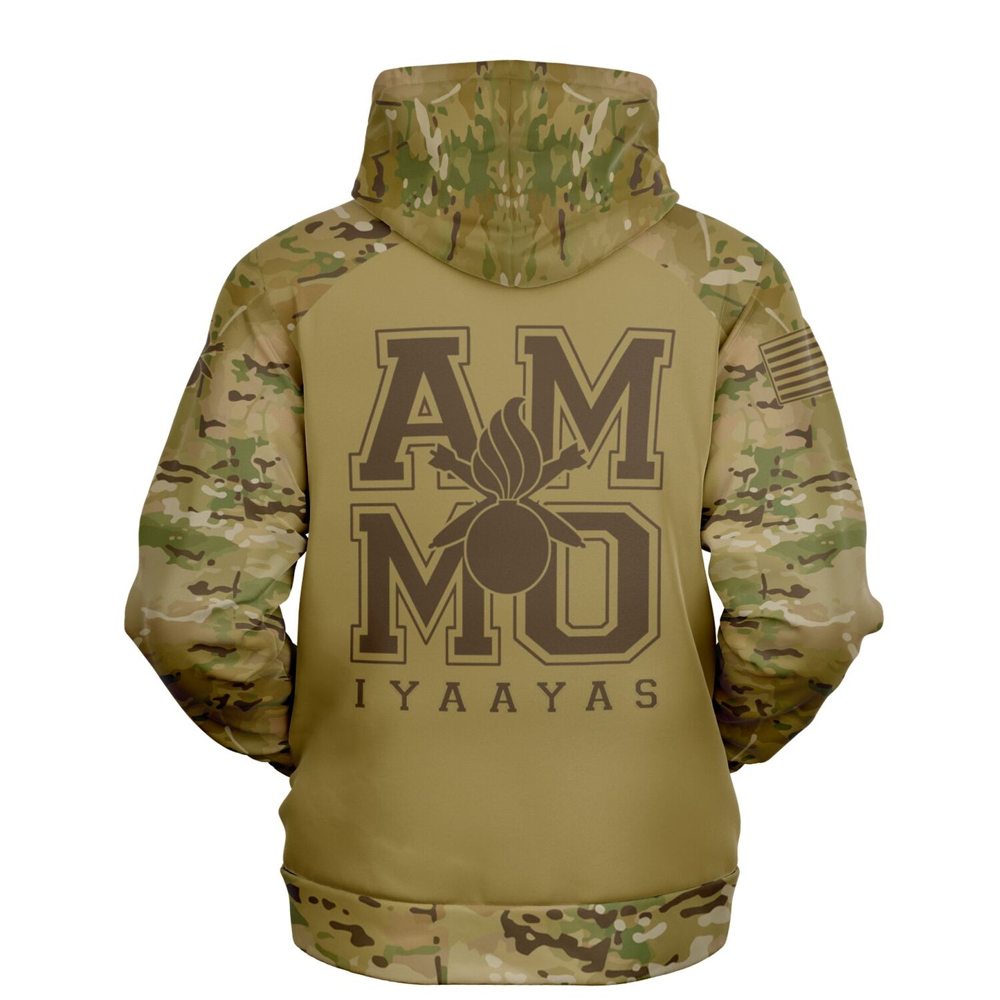 USAF AMMO IYAAYAS OCP Pattern Square Logo With Pisspot Style Fashion Hoodie - All Over Print