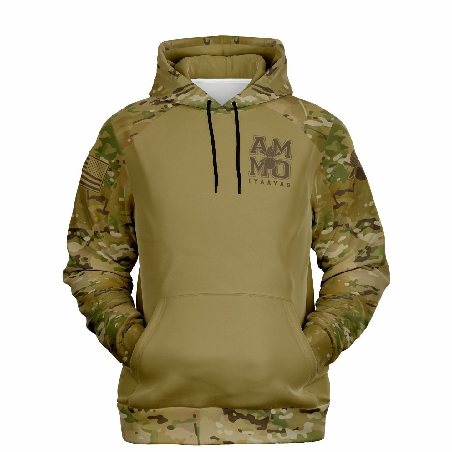 USAF AMMO IYAAYAS OCP Pattern Square Logo With Pisspot Style Fashion Hoodie - All Over Print