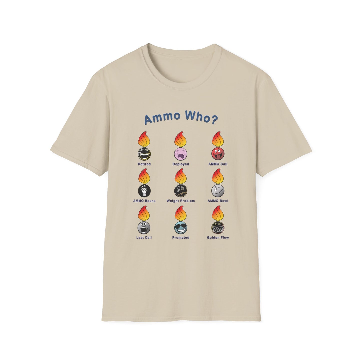 AMMO Who - Pisspot Event Emoji Icons Unisex Softstyle T-Shirt