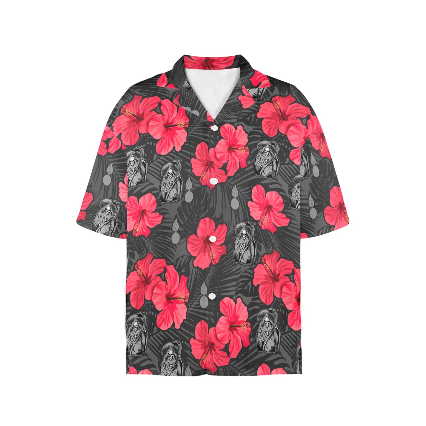 WAMMO Flowers USAF AMMO Weapons Reaper Womens Hawaiian Shirt