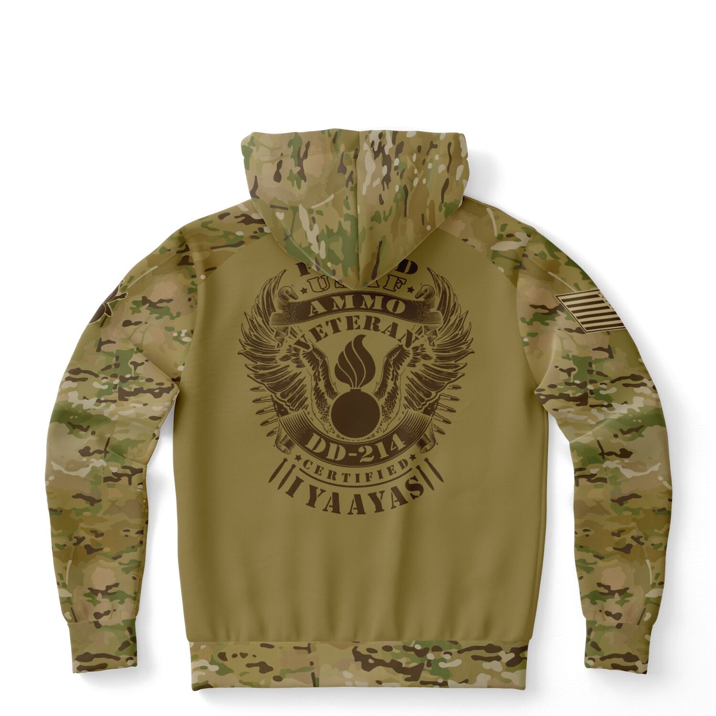 USAF AMMO Veteran OCP Pattern Style Fashion Hoodie - All Over Print