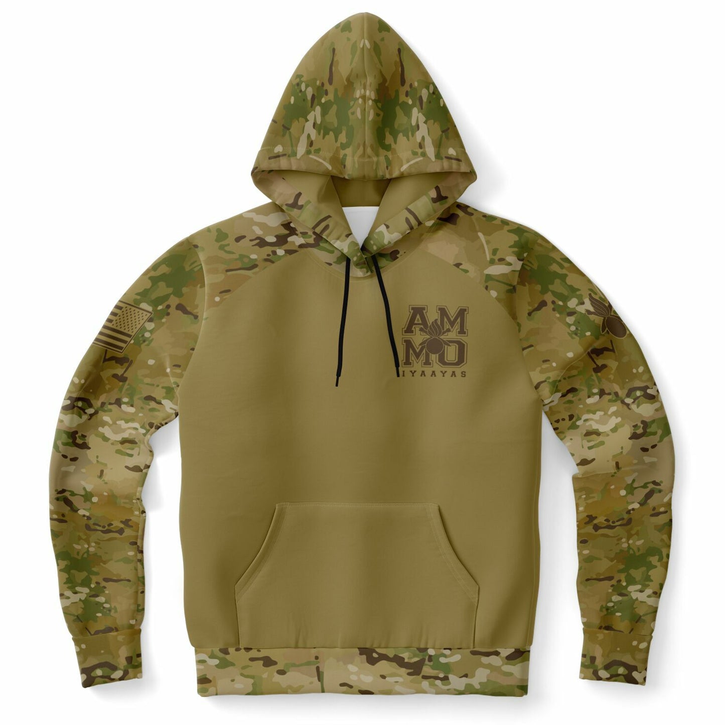 USAF AMMO IYAAYAS OCP Pattern Square Logo With Pisspot Style Fashion Hoodie - All Over Print