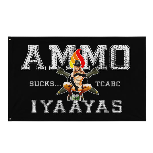 AMMO Sucks TCABC One-Sided Wall Flag