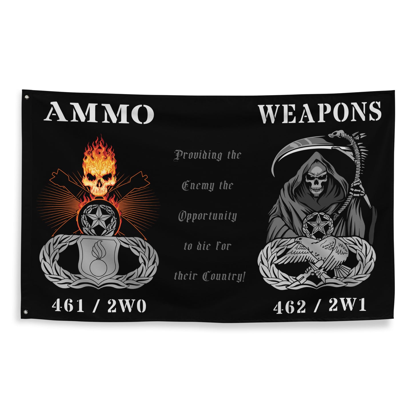 USAF Weapons AMMO Combined One-Sided Wall Flag