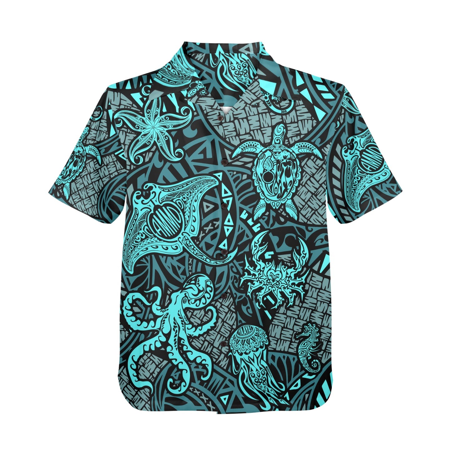 USAF AMMO Sea Life Tribal Mens Hawaiian Shirt