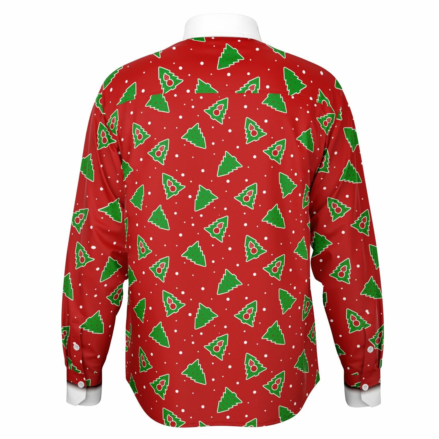 USAF AMMO Christmas Tree Pattern Long Sleeve Button Down Shirt - All Over Print