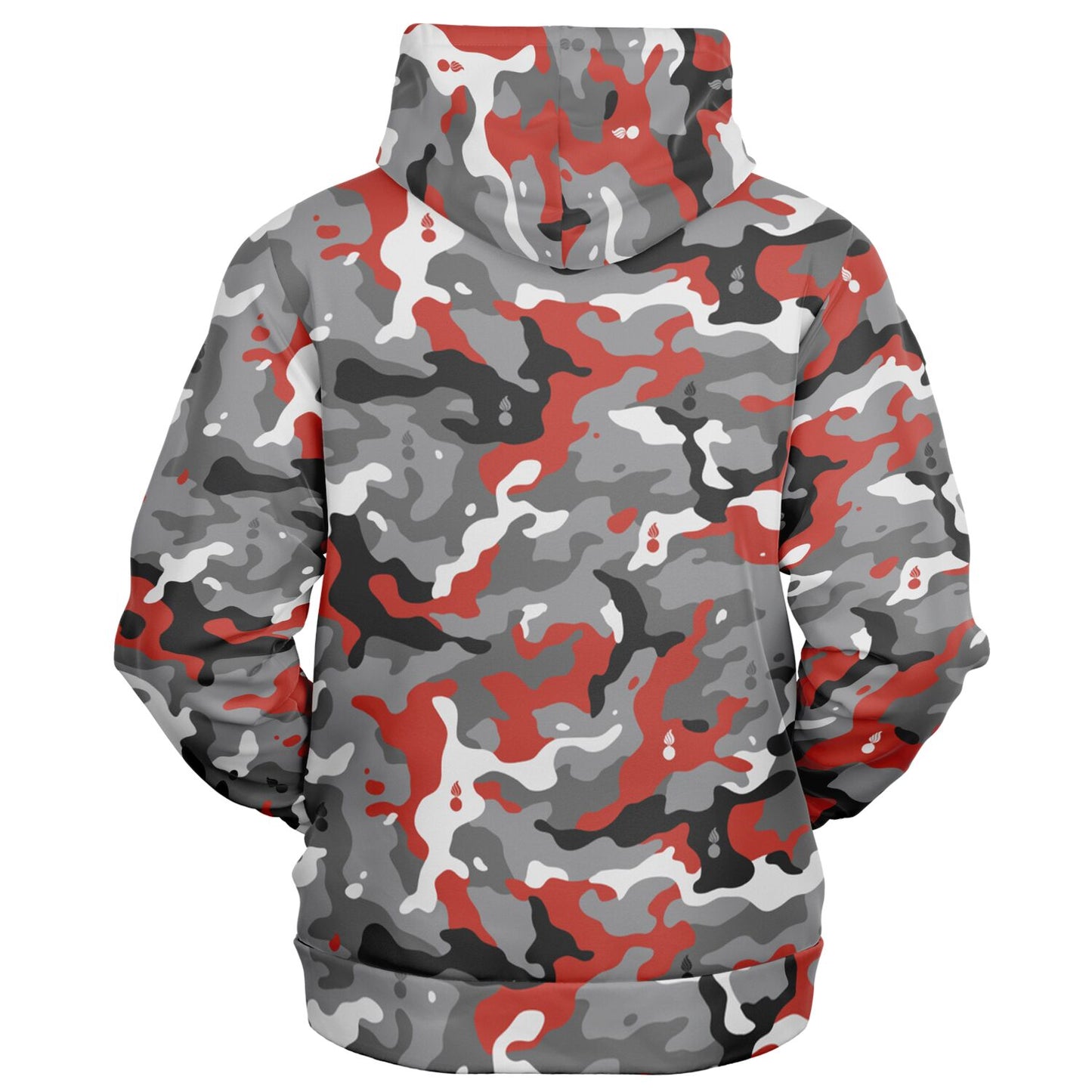 Red White Black and Grey USAF AMMO Pisspots Fashion Zip-Up Hoodie - All Over Print