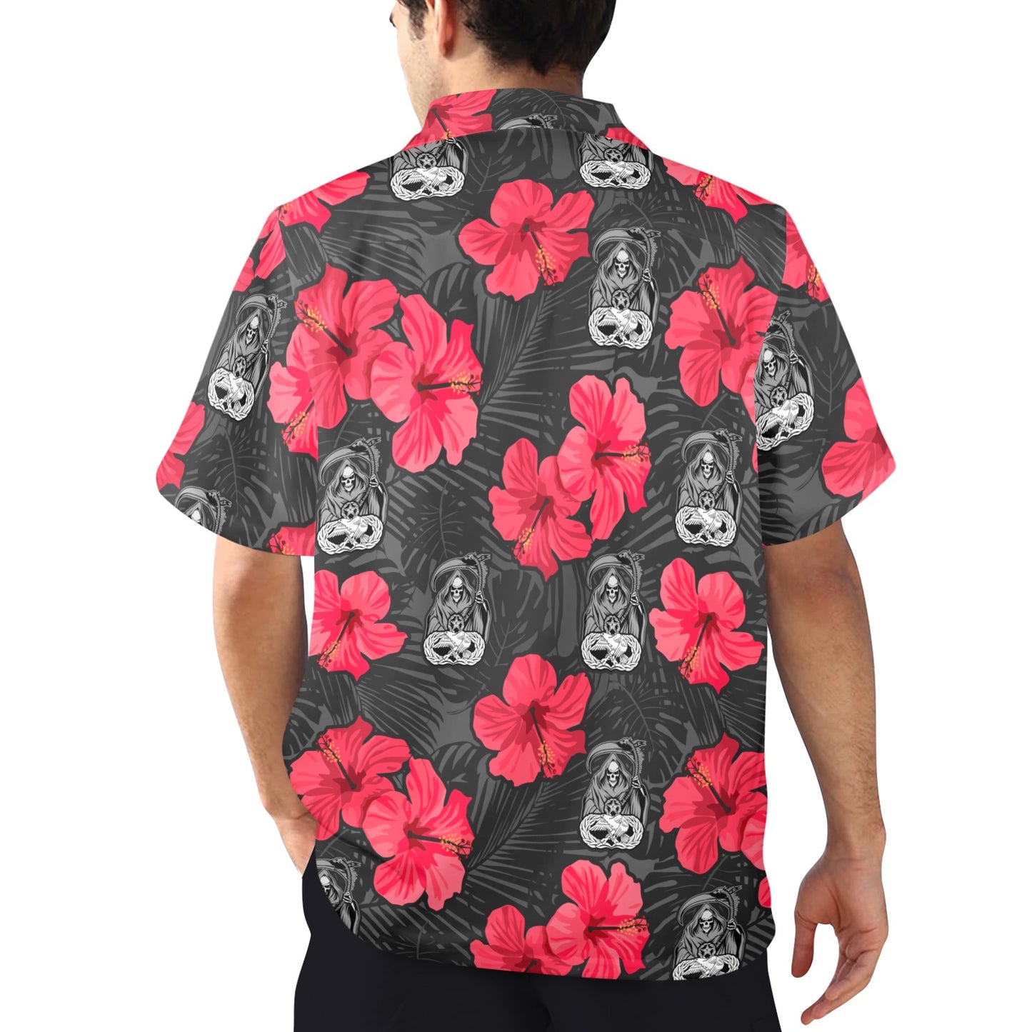 Weapons Reaper Only Logo Flowers Mens Hawaiian Shirt