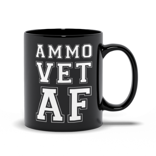 AMMO Vet AF Black Mugs