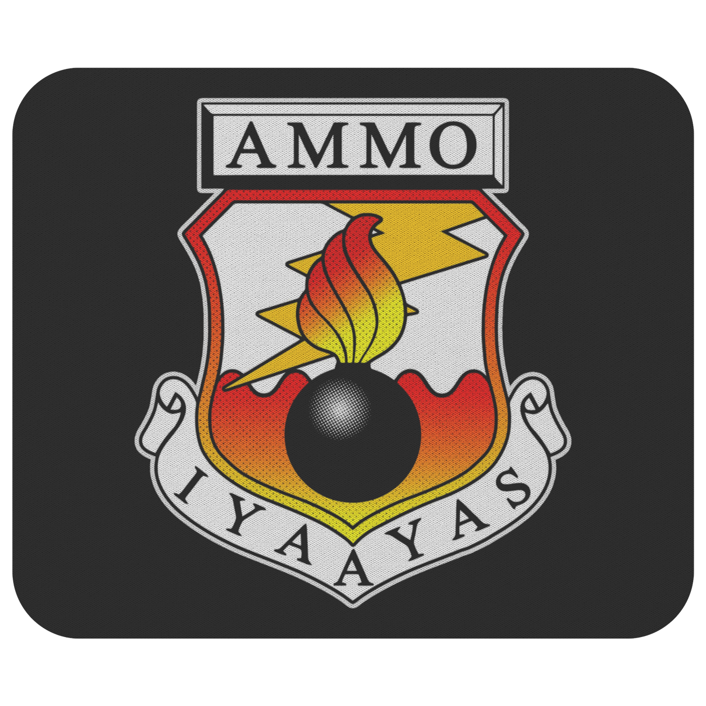 USAF AMMO AMMO Pisspot Lightning Bolt Command Patch IYAAYAS - Mousepad