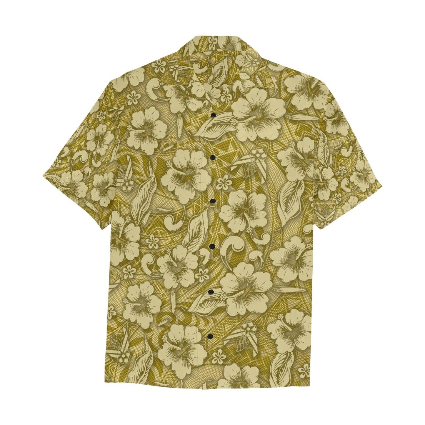 Gold Tribal Flowers AF Vector Logo Pisspot AMMO Hawaiian Shirt With Le ...