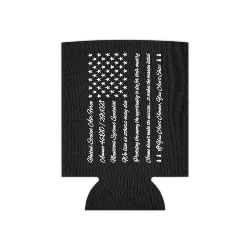 American Flag Made with AMMO Words Mottos and Sayings Can Cooler