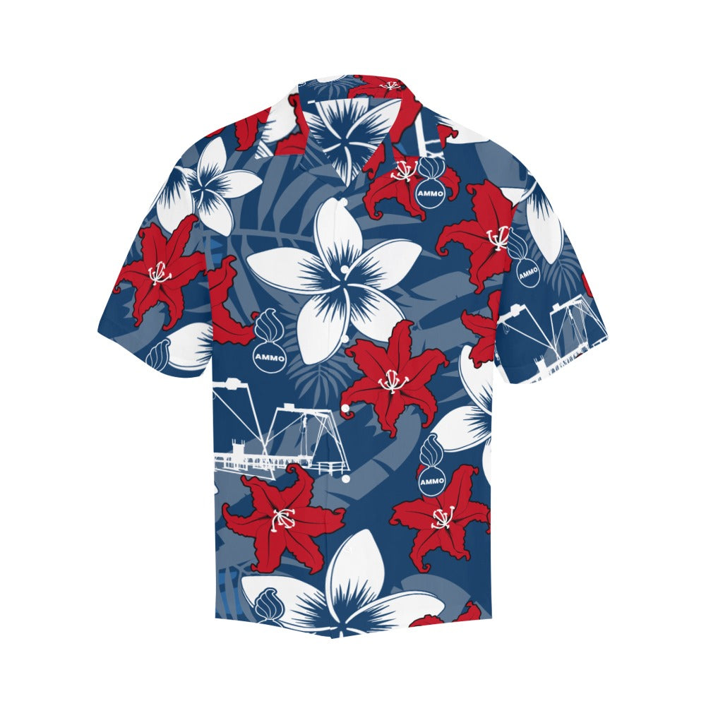 AMMO Hawaiian Shirt Red White Blue Tiger Lilies Plumerias Pisspots – AMMO  Pisspot IYAAYAS Gear