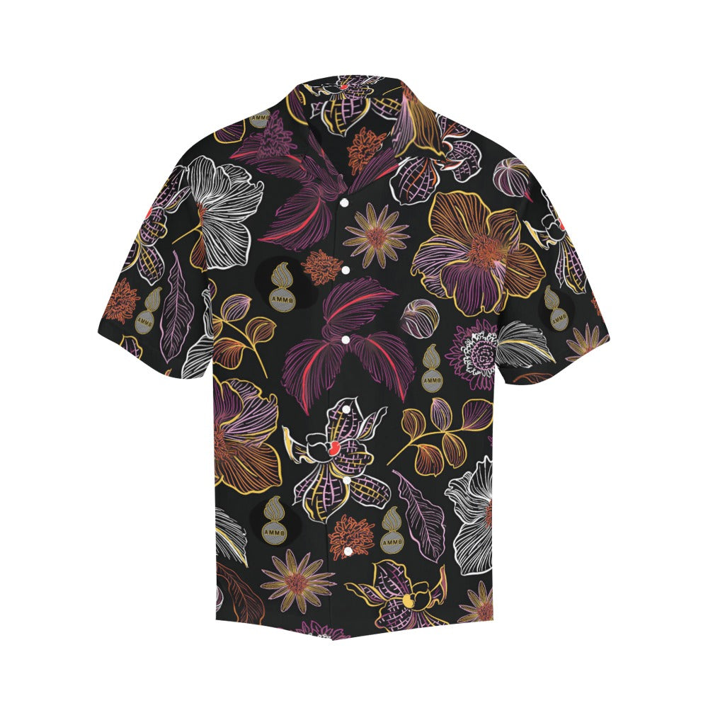 USAF AMMO Neon Flowers Leaves and Pisspots Mens Hawaiian Shirt – AMMO ...