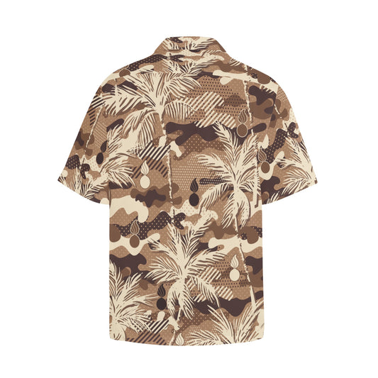 Red White and Black Leaves Tribal Pisspots AMMO Hawaiian Shirt