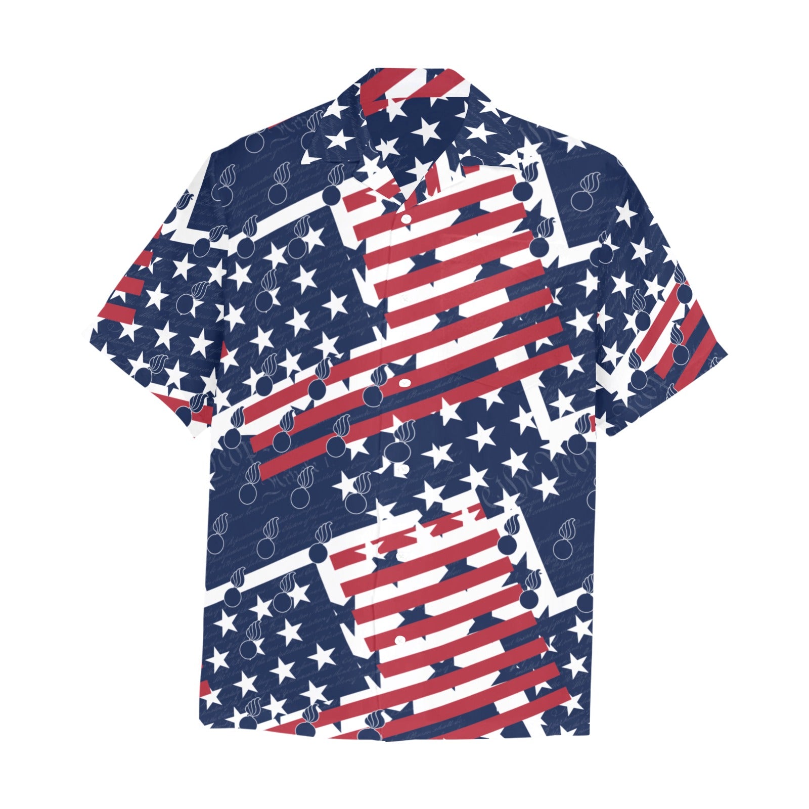 American Flag Grunge Pattern With Stars Stripes and Pisspots Mens Left ...