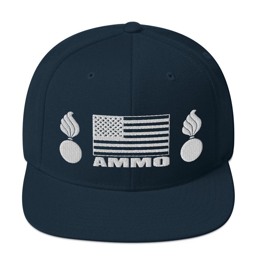 AMMO Pisspot American Flag Snapback Baseball Hat Cap - AMMO Pisspot IYAAYAS Gear