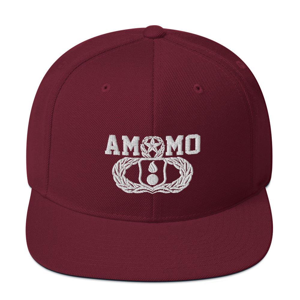 AMMO Master Munitions Occupational Badge with Pisspot and AMMO word Unisex Snapback Hat - AMMO Pisspot IYAAYAS Gear