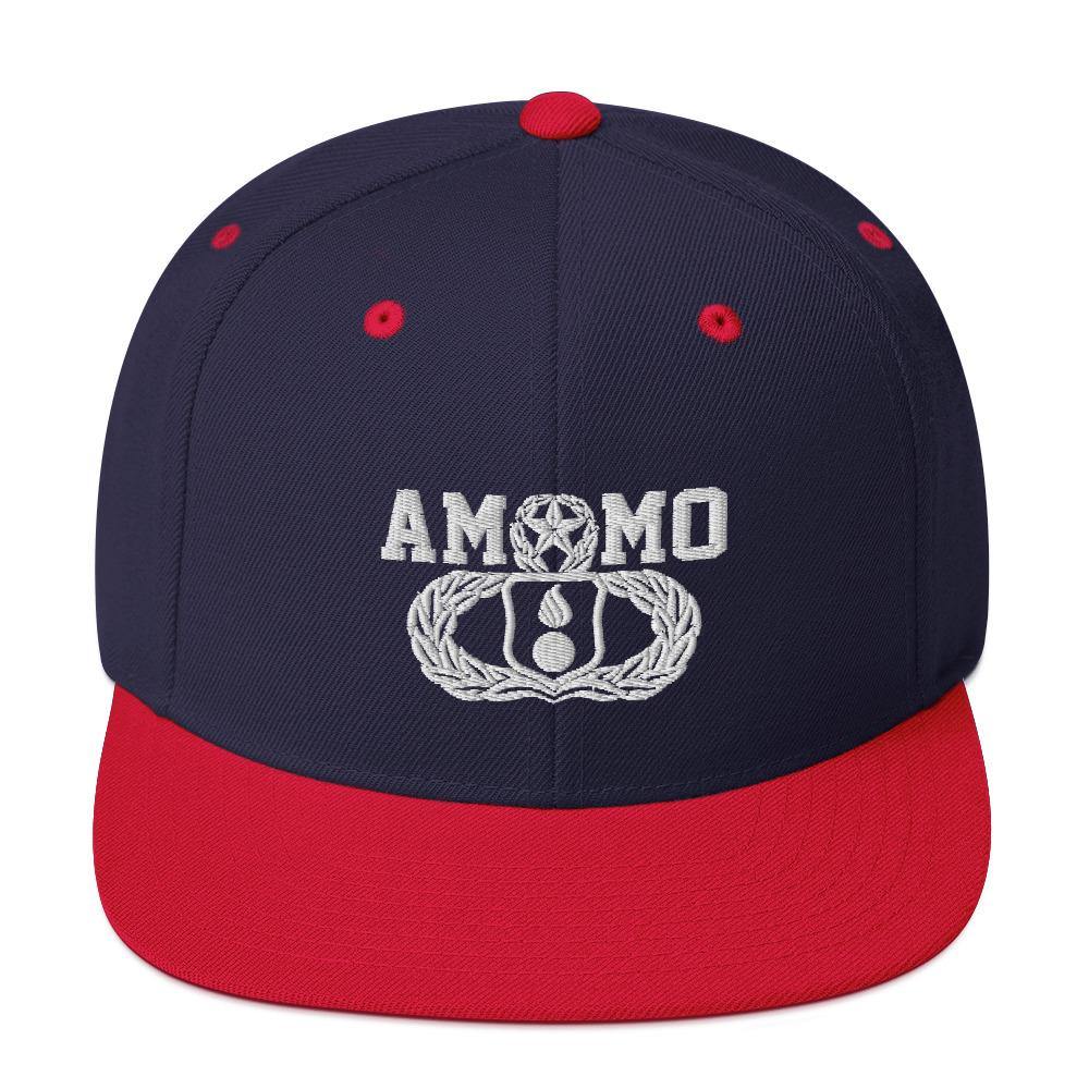 AMMO Master Munitions Occupational Badge with Pisspot and AMMO word Unisex Snapback Hat - AMMO Pisspot IYAAYAS Gear